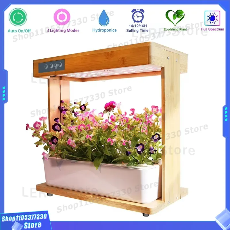 Indoor Herb Garden Kit - ชุดปลูกผักไฮโดรโปนิกส์อัจฉริยะ IGS-05 พร้อมหลอดไฟ LED สำหรับปลูกพืช 8