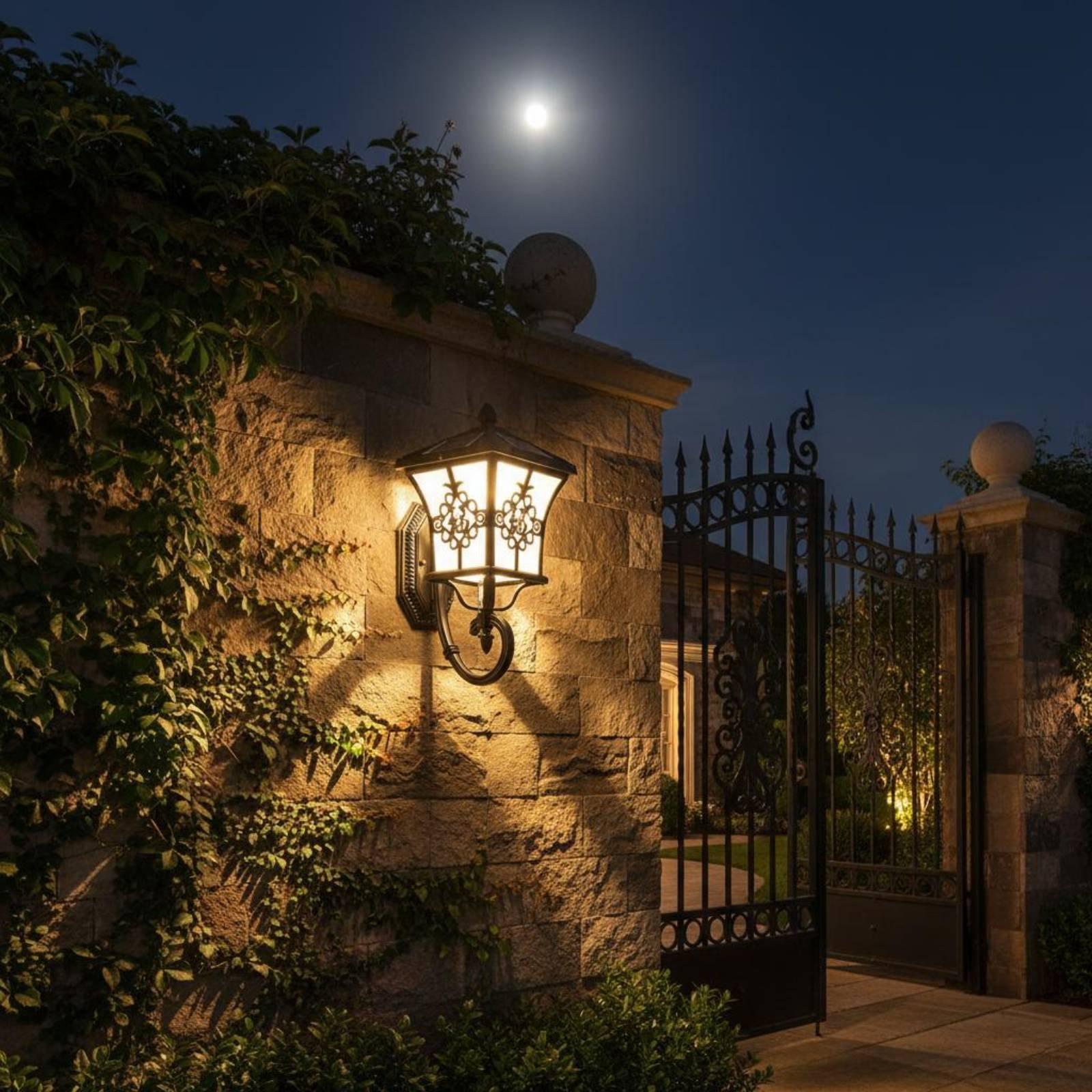 โคมไฟติดผนังพลังงานแสงอาทิตย์อ - Smart Garden Lanterns บทวิจารณ์และราคา