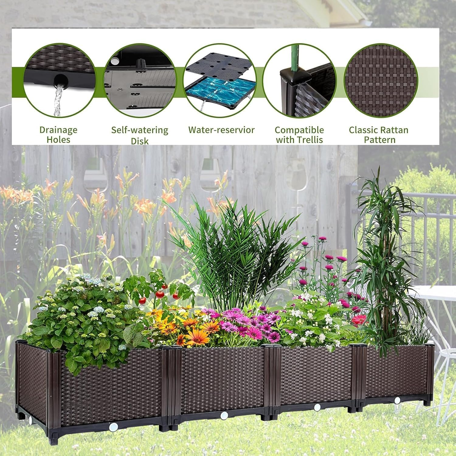 กระบะปลูกผักยกพื้นแบบรดน้ำเอง  - Indoor Herb Garden Kit บทวิจารณ์และราคา