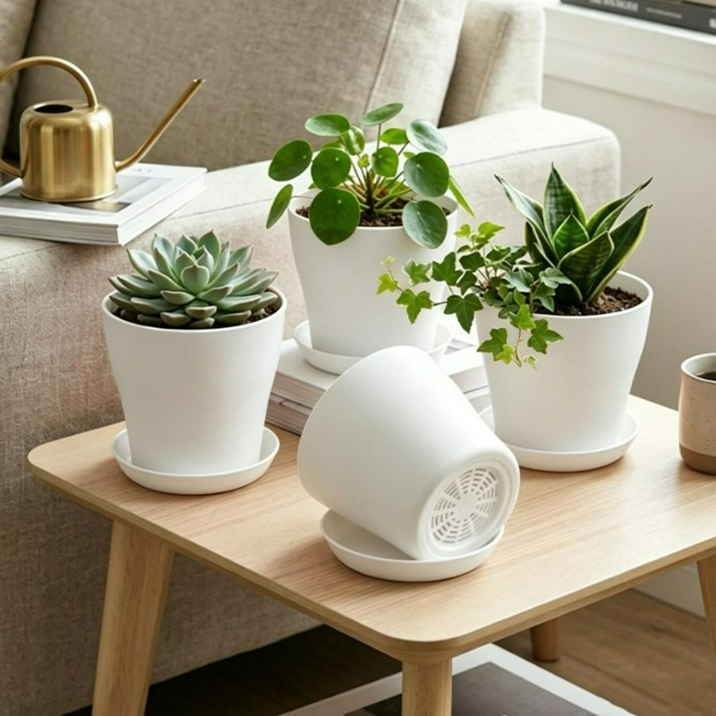 ชุดกระถางต้นไม้พร้อมรูระบายน้ำ - Indoor Herb Garden Kit บทวิจารณ์และราคา