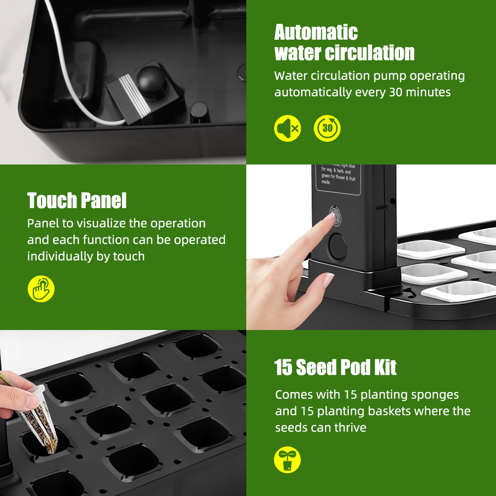 【สินค้าขายดี】ชุดปลูกผักไฮโดรโป - Indoor Herb Garden Kit บทวิจารณ์และราคา